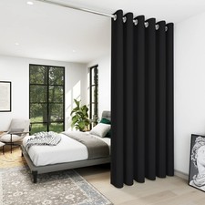 Room Divider Curtains for Office, Wide Blackout Curtain Screen for Bedroom, T...