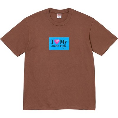 Supreme Alone Time Tee Purple Brown Black White Blue 5colors 26SS