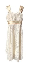 Speechless Girls White Formal Dress Size 10 Beautiful Champagne Glittering Rose