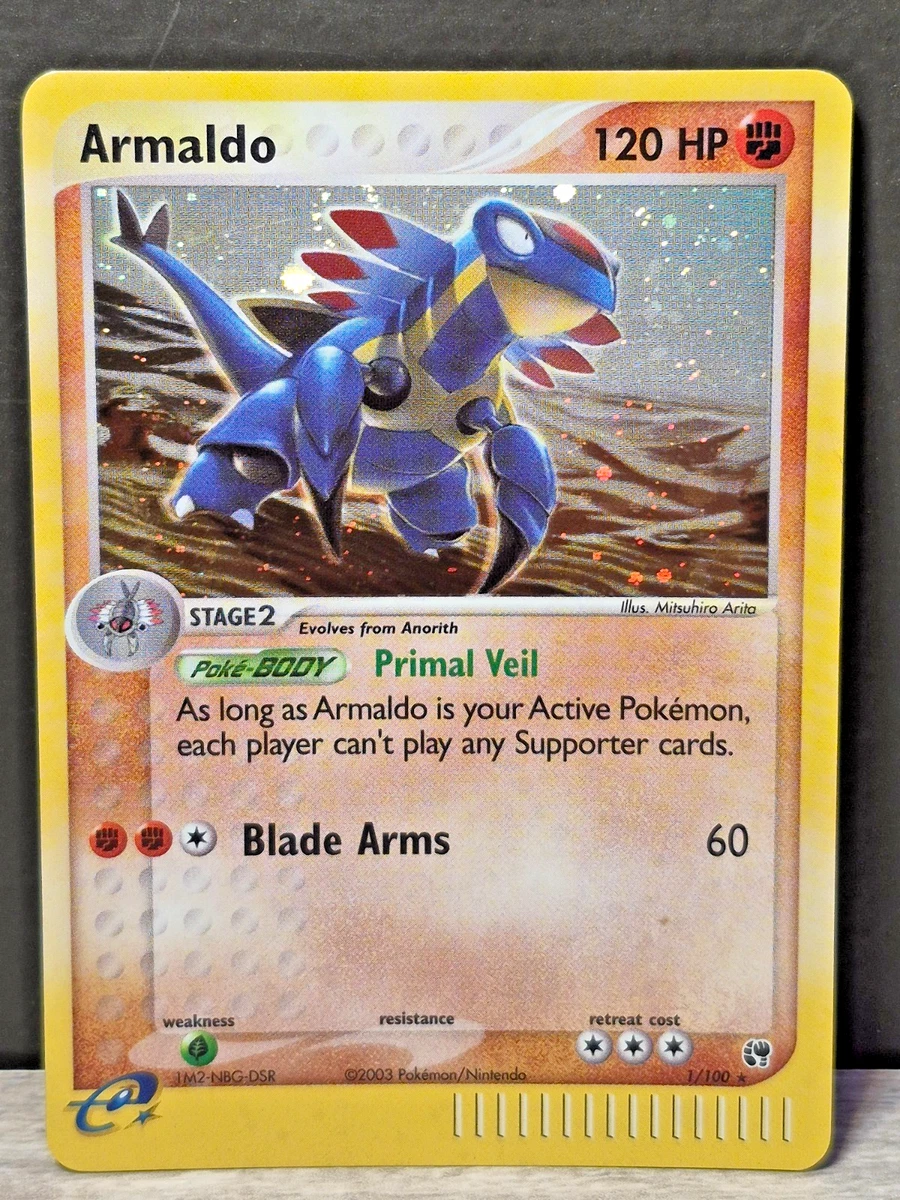 armaldo pokemon card value 96/195- Silver Tempest - Evolution Set Colorless Supersonic Claws (80) This attacks damage is not affected by Resistance Armaldo | Pokmon Cards and