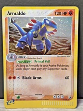 Armaldo - 1/100 - Pokemon Ex Sandstorm Holo Card NM SWIRL