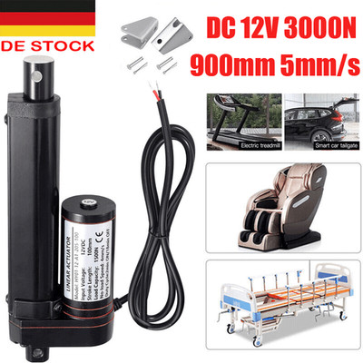 12V Wasserdicht Linearantrieb Elektrisch Linear Actuator Motor 3000N 900mm IP65