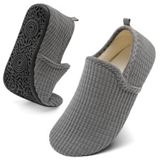 Slippers for Women Men Furry Indoor House Shoes 8-9 Women/6.5-7.5 Men Ty2 Grey