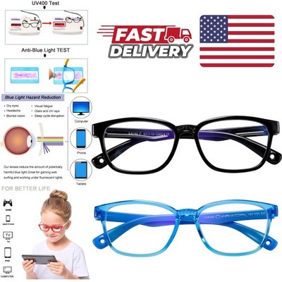 Kids Blue Light Glasses for Boys and Girls 2 Pack Reduce Eyestrain and Fatigue