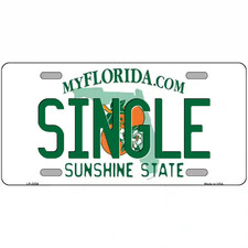 Single Florida Metal Sign