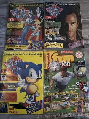 Videospielzeitschriften - 4 Stück - Play Time und Nintendo