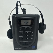 Vtg CRAIG Cassette Player AM/FM Radio Stereo JH6422 Used Tested Works