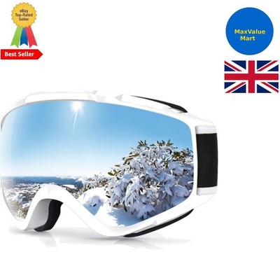 Randlose Skibrille mit Antibeschlag & UV-Schutz - Stylisch & OTG-kompatibel