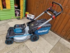 Brand new 36v Erbauer lawnmower. 46cm cut width, 8Ah battery. RRP £359  In B&Q