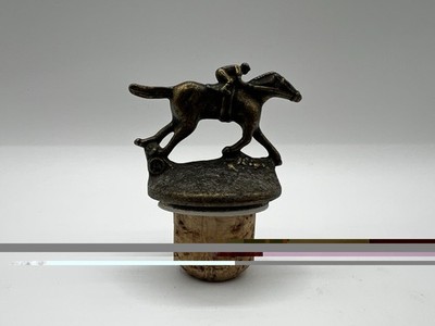 Blanton s Bourbon Horse Jockey Stopper Letter A Bottle Topper Bar Collectible