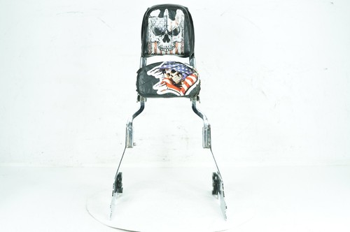 2005 Harley Sportster XL883 C Custom OEM Rear Sissy Bar w/ Backrest Cushion Pad