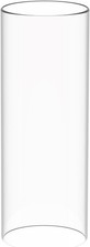 Clearance Sale: Hurricane Candle Glass Cylinder Open Both Ends W: 4.7", Ht: 8"
