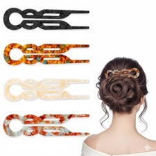4 PCS 4.65 in Small French Hair Pins for Women, Prestige Hair Pins for All Hair,