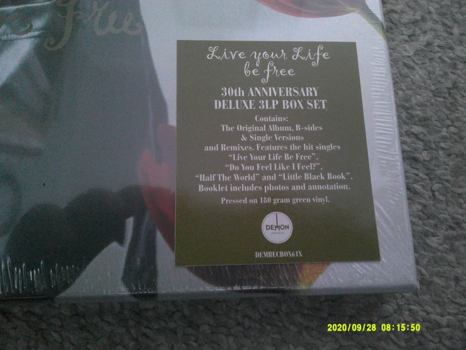 BELINDA CARLISLE Live Your Life Be Free  30th Ann 3 x GREEN 180 gram new/sealed - Image 2 of 4