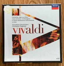 Vivaldi: Concertos Op. 3,4,8,9 Hogwood (Including Four Seasons)