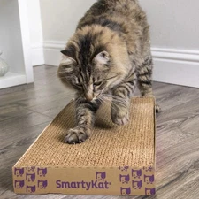 SmartyKat Catnip Infused Corrugated Cardboard Cat Scratching Floor Pad