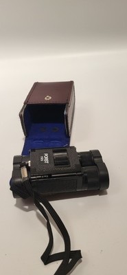 1/ PORST mini Fernglas 8x21 Pocket Binoculars Vintage mit Lederetui Schwarz Top