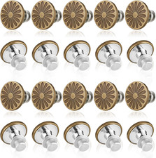 20 Sets Jean Buttons for Loose Jeans Button Replacement No Sew Button for Jeans
