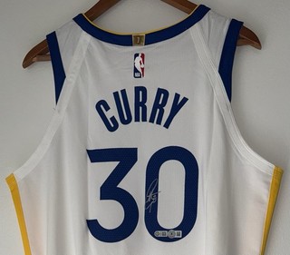 Stephen Curry Signed Warriors NBA Nike ADV Authentic Jersey Autograph USASM BAS