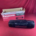 Panasonic (RX-FT550) Extra Bass Boombox Dual Cassette Recorder Radio W/Box!