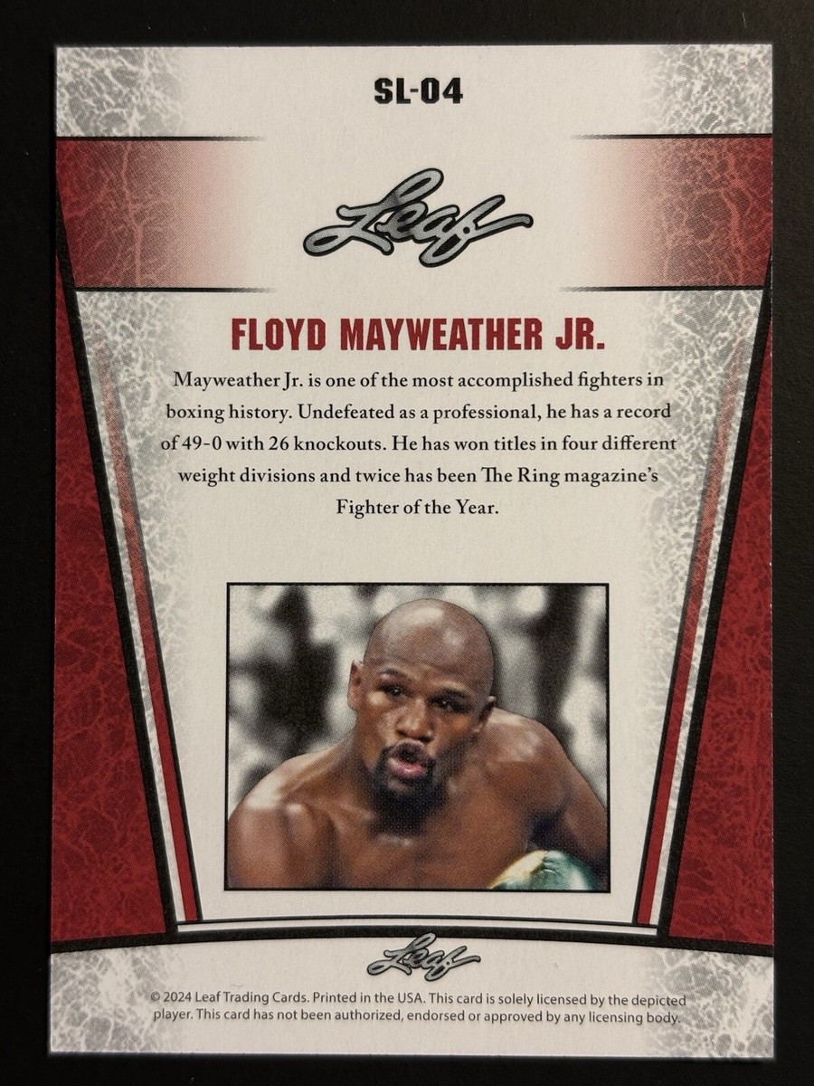 FLOYD MAYWEATHER JR 2024 SILVER VARIETY SPECIAL RELEASE #SL-04