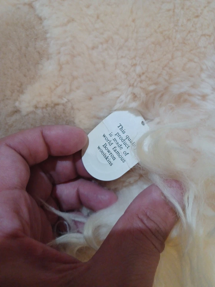 Nueva alfombra Bowron natural Kiwi Bird 100 % piel de cordero súper suave Nueva Zelanda 36x18 Foto 4 de 4