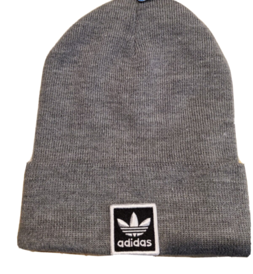 Adidas Heather Gray Knit Beanie Adidas Womens Beanie Hat Gray Heather Knit Original Rib 2.0  main image 3