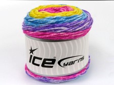 2-Skein Lot Cakes Splash Yarn Medium Acrylic 2x140g/225m Rainbow
