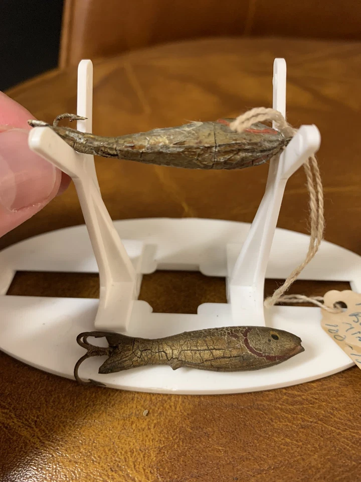 Винтажный губернатор Pflueger? Резиновые рыболовные приманки для гольяна 1892 2 дюйма - Изображение 4 из 4