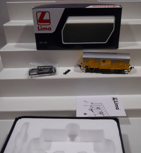 Lima H0 1:87   HL 6020 Gedeckter Bananen Transportwagen der DB  OVP | Zustand: Gebraucht