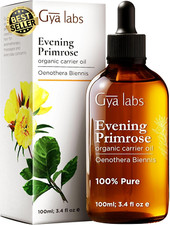 Organic Evening Primrose Oil 100ml Cold Pressed Unrefined for Skin&Hair Moisturi