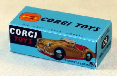 CORGI TOYS BOITE VIDE REPRO 301 TRIUPH TR2 SPORT CAR - Photo 1/3