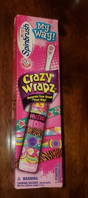 Arm & Hammer Kid's Spinbrush Crazy Wraps (1) Powered Toothbrush Stickers Inside