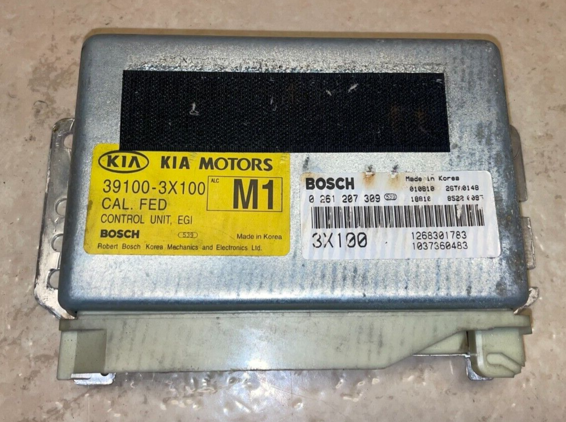01 02 Kia Sportage Engine Computer ECU ECM PCM Brain Box K07A P/N