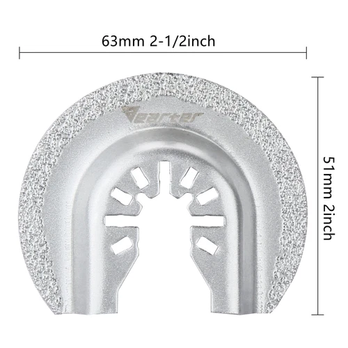 4X 63mm Oscillating Multi Tool Blade Diamond Saw Set for Mortar Grout Removal - Picture 2 of 10