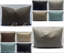 Rectangle Sierra Linen Cushion Pad Insert Filled Pillowcase Bed Sofa Home Decor