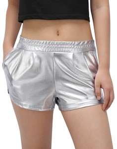 shiny yoga shorts
