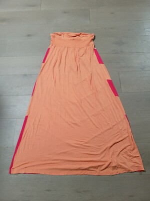 Design History XL Tangerine Strawberry Strapless Jersey Dress Beach Vacation | eBay Design History XL Tangerine Strawberry Strapless Jersey Dress Beach Vacation | eBay