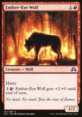 MTG Magic the Gathering Ember-Eye Wolf (154/356) Shadows over Innistrad LP