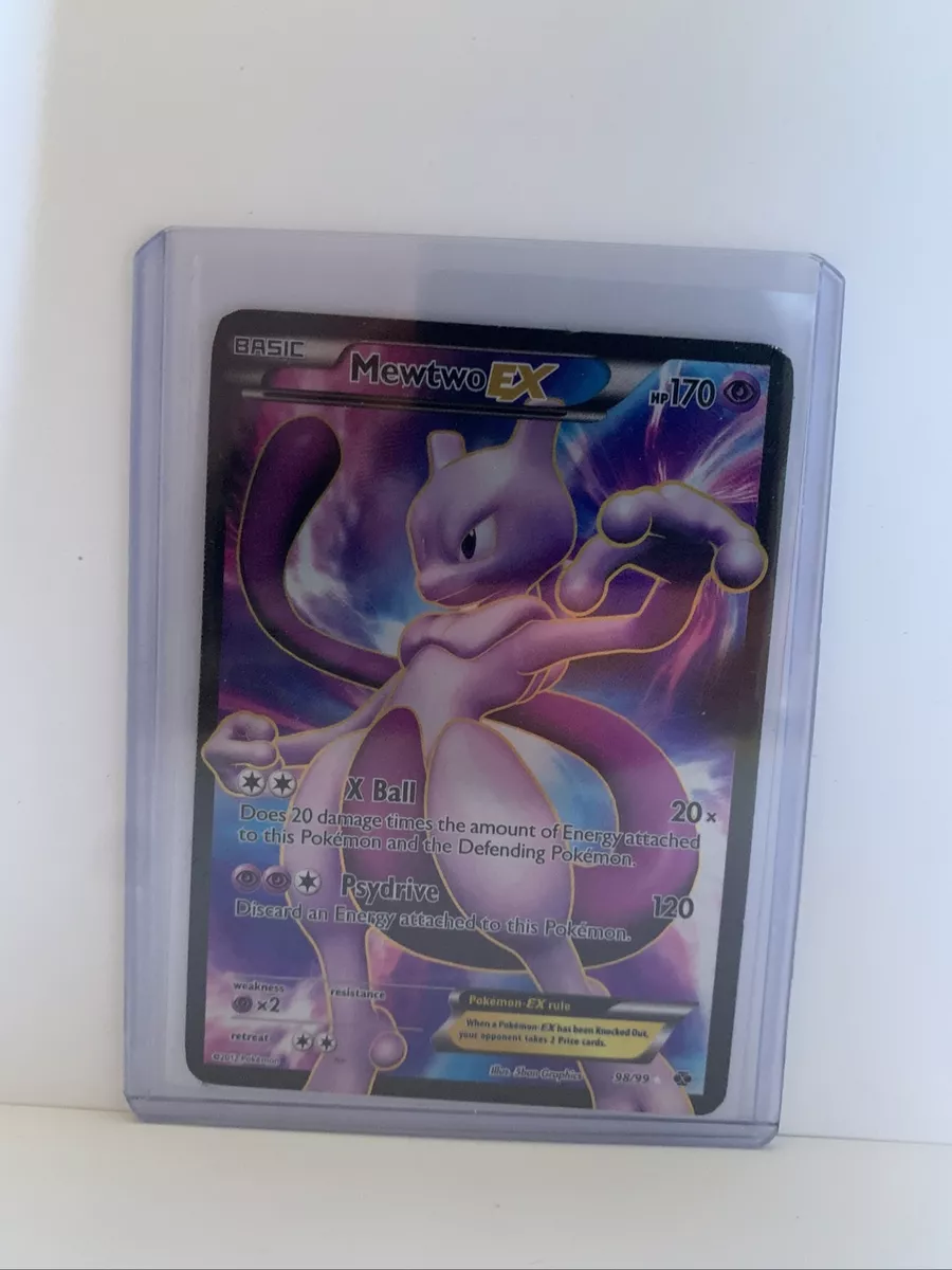 Mewtwo-EX - 98/99 - Full Art Ultra Rare Card Next Destinies Pokemon