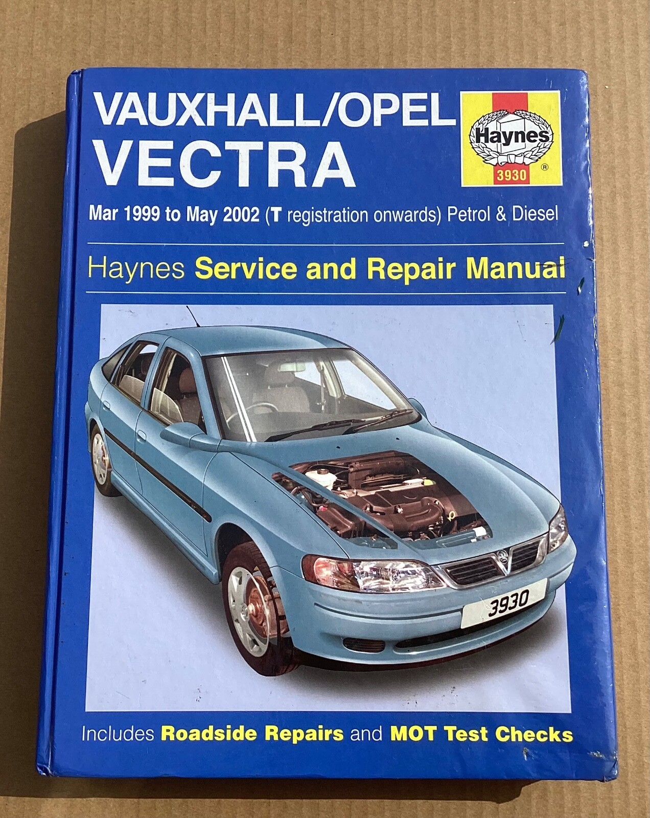 Vauxhall/Opel - Vectra Petrol & Diesel 1999-2002 Service Manual 3930 - Haynes