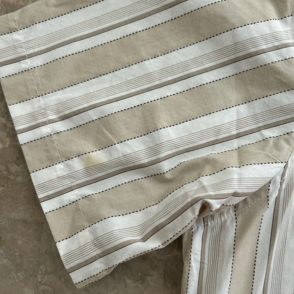 Vintage Y2K Anchor Blue Button-Up Shirt XXL White Black Beige Embroidered - Image 4 of 4