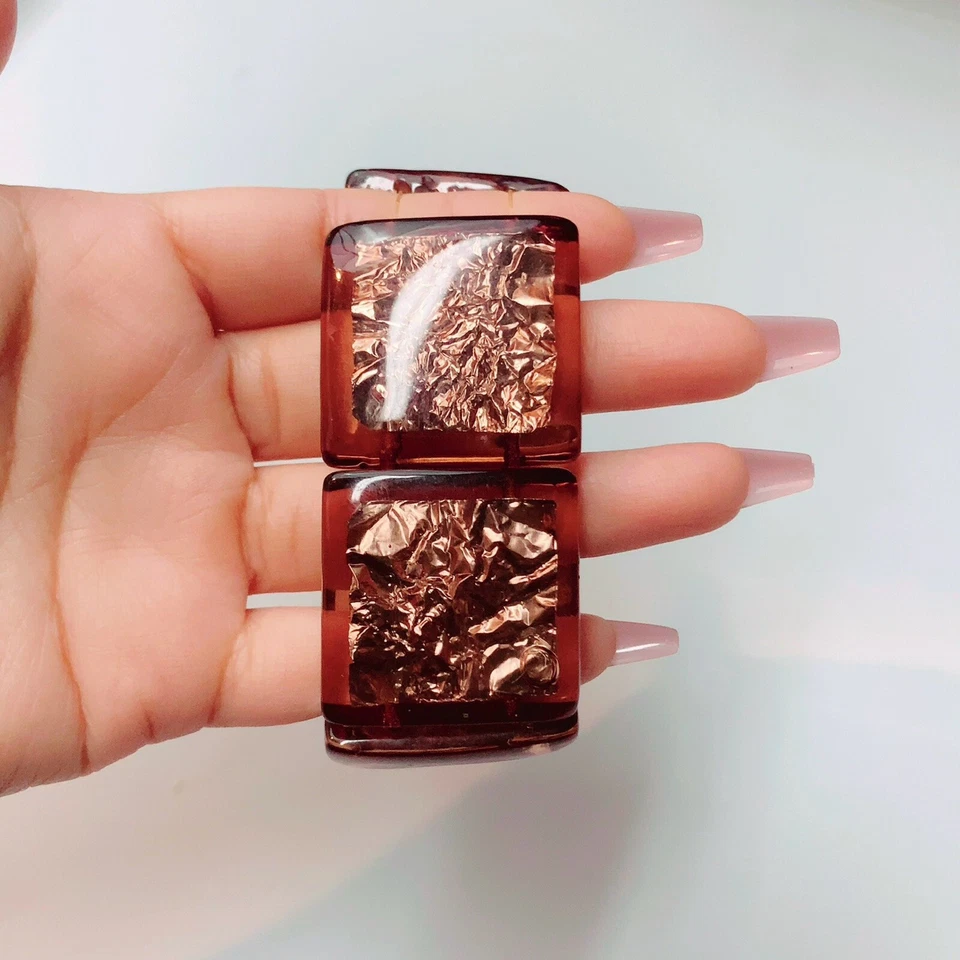 Pulsera de moda con cadena de oro marrón Foto 3 de 4