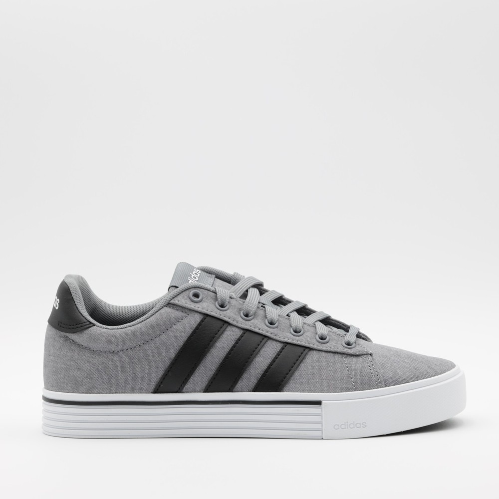 Adidas Men's Sportswear Low Top Skateboard Daily 4.0 Shoes Gray/Black Size 8.5
