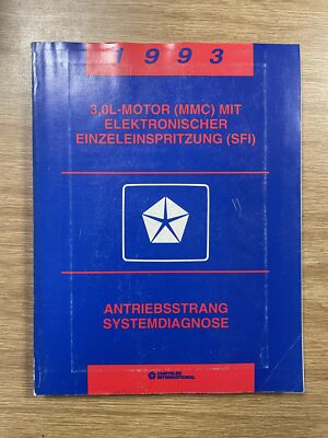 CHRYSLER 3,0L 1993 WERKSTATTHANDBUCH SYSTEMDIAGNOSE MMC MOTOR SFI  816990307