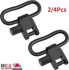 2/4PCS Rifle Sling Swivels Heavy Duty Quick Detach 1 /1.25" Width Swivel QD USA