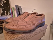 allen edmonds University Cap Laced Oxford Walnut Brown Leather Shoe 9 D