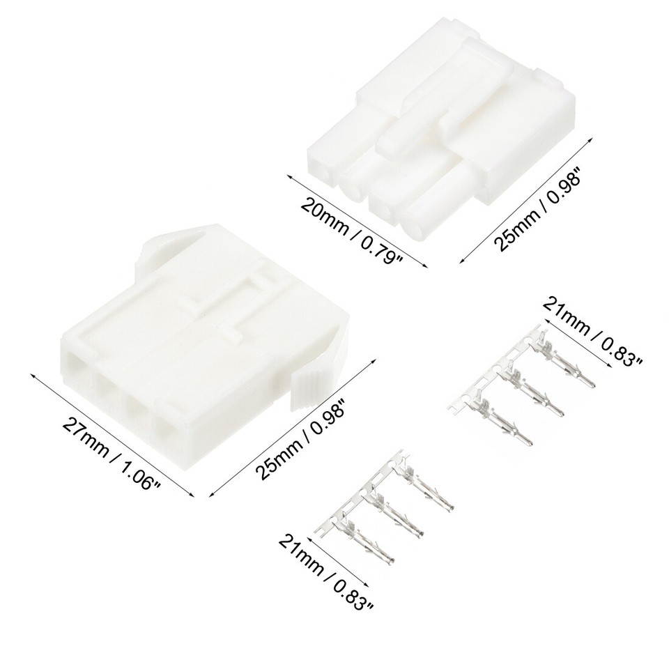 Marfitec JST/BEC Stecker + Buchse Zum Crimpen – 5 Paar (10 Stück), Perfekt Für Modellbau & Elektronik