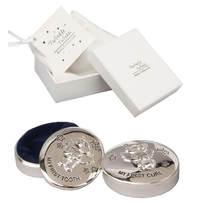 Geschenkset Lockendose und Zahndose Bärchen - Twinkle Set + Geschenkkarte