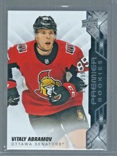 2019-20 UD Premier VITALY ABRAMOV #86 Premier Rookies 95/299 - Ottawa Senators